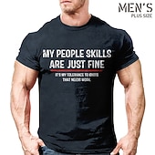 preiswerte Herren-T-Shirts in großen Größen-Herren Übergröße T Shirt Groß und hoch Graphic Rundhalsausschnitt Bedruckt Kurzarm Frühling Sommer Vintage Modisch Strassenmode Basic Casual Sport Oberteile