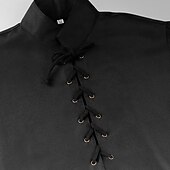 abordables Tapas-Retro Antiguo Medieval siglo 17 Blusa / Falda Traje de cosplay Baile de Máscaras Pirata Guerrero Vikingo Disfraz Hombre Vikingo Fantasía Víspera de Todos los Santos Carnaval Mascarada Evento / Fiesta