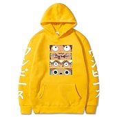 economico Grafica di personaggi di cartoni animati e film-One Piece Monkey D.Rufy Felpa con cappuccio Cartone animato Manga Manga Tasca frontale Grafica Per Da coppia Per uomo Per donna Per adulto Stampa a caldo
