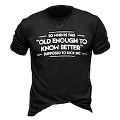 baratos Camiseta gráfica masculina-Homens Letra Estampas Abstratas Camiseta Estilo casual Algodão Manga Curta Gráfico Camisa Preto Vinho Azul Marinho Escuro Camiseta confortável Férias Rua Roupas de estilistas