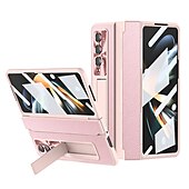 Недорогие Чехлы для Samsung-Чехол для телефона для Samsung Galaxy Z Fold 5 Z Fold 4 Z Fold 3 Flip бамперный флип полный корпус защитный однотонный ПК PU кожа