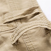 billige Klassisk-Herre Cargoshorts Shorts Shorts til turbruk 6 lommer عادي Komfort Pustende Knelengde Avslappet Daglig Gateklær 100 % bomull Sport Mote Blå Grønn Mikroelastisk