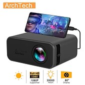 economico Proiettori-archtech yt500 led mini proiettore 320x240 pixel supporta 1080p audio usb portatile home media vid home theater video beamer vs yg300
