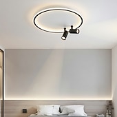 economico Lampade da soffitto con dimmer-Lampade A Led Da Soffitto Con Faretto Per Camera Da Letto Rotonda/Quadrata Studio Per Bambini Showroom Soggiorno Moderne Faretti Per Interni Lampade Luster Fixture