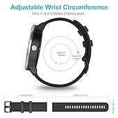 abordables Bracelets de montre Garmin-Bracelet silicone sport 18mm 20mm 22mm pour Garmin Forerunner 265S 265 Venu 3S 3 Active 5 Vivoactive 4S 4 Vivomove Sport Luxe HR Approach S42 S40 S12