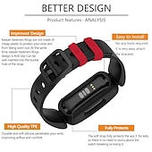 זול להקות שעונים של Fitbit-צפו בנד ל פיטביט Ace 3 סיליקון רך תַחֲלִיף רצועה עם קייס עמיד במים מתכוונן צמיד
