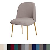 cheap Dining Chair Cover-Dining Chair Cover Burgundy Stretch Jacquard Upholstered Side Dining Chair Cover Slipcover Curved Back Mid Century Accent Dining Chair Covers for Kitchen Living Room
