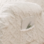 billige Recliner og lenestol-1 sete fløyel lenestoltrekk, stretch jacquard lenestoltrekk for 1 pute lenesofa, 1 sete lenestol sofatrekk, veldig myk, maskinvaskbar