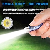 abordables Linternas-mini llavero linterna lámpara recargable antorcha súper brillante con imán camping luz uv potentes luces de iluminación portátiles