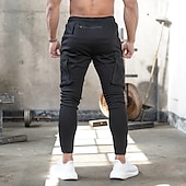 abordables Survêtements de sport-Homme Joggings Pantalon Jogging Pantalon Jogger Cordon Boucle de serviette Poche zippée Couleur Pleine Respirable Séchage rapide Athlétique Fin de semaine Vêtement de rue Casual Sport Athleisure Mince