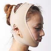 billige Hudpleieredskap-1 stk parafaciem gjenbrukbar v line maske ansiktsslankende stropp dobbel hake reduksjon hake opp maske ansiktsløftende belte v formet slankende ansiktsmaske