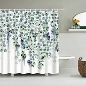 levne Sprchové závěsy-Závěs na sprchu s háčky 180cm*180cm(70&quot;*70&quot;) Polyester pratelný voděodolný vzor rostlinného listu