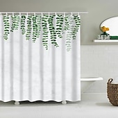 levne Sprchové závěsy-Závěs na sprchu s háčky 180cm*180cm(70&quot;*70&quot;) Polyester pratelný voděodolný vzor rostlinného listu