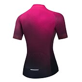 Mujer Maillot de Ciclismo Geométrico Degradado Manga Corta Bicicleta Maillot Camiseta con 3 bolsillos traseros MTB Bicicleta Montaña Ciclismo Carretera Secado rápido Bandas Reflectantes Bolsillo abordables Maillots de mujer-Mujer Maillot de Ciclismo Geométrico Degradado Manga Corta Bicicleta Maillot Camiseta con 3 bolsillos traseros MTB Bicicleta Montaña Ciclismo Carretera Secado rápido Bandas Reflectantes Bolsillo