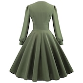 levne Šaty-Retro 50. léta Vintage šaty Koktejlky Houpací šaty Flare šaty Dámské Plesová maškaráda Večírek loučení se svobodou nevěsty Dospělé Šaty Šaty pro návrat domů