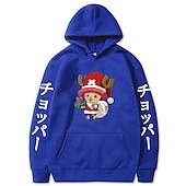 economico Grafica di personaggi di cartoni animati e film-One Piece Tony Tony Chopper Felpa con cappuccio Anime Cartone animato Manga Tasca frontale Grafica Per Da coppia Per uomo Per donna Per adulto Stampa a caldo