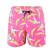 cheap Men&#039;s Boxer Swim Trunks-Men&#039;s Board Shorts Swim Shorts Swim Trunks Summer Shorts Drawstring Elastic Waist 2 in 1 Graphic Comfort Breathable Short Casual Holiday Beach Hawaiian Stylish Gradient blue Black