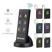 cheap Security Sensors &amp; Alarms-TH104 Wireless Key Finder RF Key Locator Pet Tracker Wallet Tracker Remote Control 1 RF Transmitter 6 Receiver