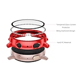 cheap Smartwatch Case-Diamond Case Watch Case Compatible with Samsung Galaxy Watch Active 2 40mm / Watch Active 2 44mm Shockproof Plastic / Hard PC Watch Cover