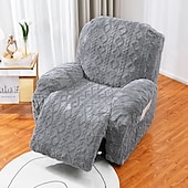 billige Recliner og lenestol-1 sete fløyel lenestoltrekk, stretch jacquard lenestoltrekk for 1 pute lenesofa, 1 sete lenestol sofatrekk, veldig myk, maskinvaskbar