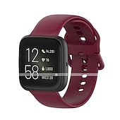 abordables Correas de reloj Fitbit-Ver Banda para Fitbit Versa 2 / Versa Lite / Versa SE / Versa Silicona Reemplazo Correa Suave Transpirable Correa Deportiva Pulsera