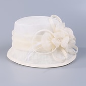 economico Cappelli da Festa-Copricapo in Flax per donne - Cappelli da Matrimonio  Occasioni Speciali 1 Pezzo per impressionare Cappelli Abito da corsa