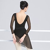 economico Abbigliamento danza classica-Danza classica Abbigliamento sportivo Calzamaglia / Pigiama intero Con ruche Colore Puro A fantasia Per donna Prestazioni Addestramento Manica lunga Alto Poliestere