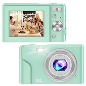 abordables Caméras d&#039;action-Appareil photo numérique 1080p 48 méga pixels caméra de vlogging avec zoom numérique 16x mini caméras portables compactes pour débutants cadeau d&#039;anniversaire