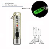 abordables Linternas-mini llavero linterna lámpara recargable antorcha súper brillante con imán camping luz uv potentes luces de iluminación portátiles
