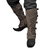 cheap Footwear-Medieval Renaissance Leg Warmers Gaiters Boot Covers Ren Faire Pirate Viking Ranger Archery Men&#039;s Unisex Pirate Fantasy Masquerade Party / Evening Adults&#039; Shoe Cover