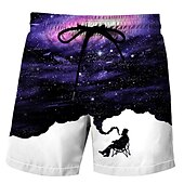 abordables Impression Géométrique-Homme Graphique Illusion d&#039;optique Abstrait Maillots de bain Shorts de bain Shorts de Surf Taille Moyenne Mode Hawaïen Boho Occasionnel Quotidien Fête Cordon de serrage Taille Élastique Impression 3D