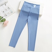 economico Pantaloni e gonne-Bambino Da ragazza Leggings foderati in pile Animali Attivo Esterno 7-13 anni Inverno Nero Bianco Rosa