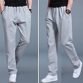 economico Gamba Dritta-Per uomo Pantaloni da tuta Pantaloni da jogging Pantaloni della tuta a gamba dritta Pantaloni sportivi Elastico in vita Gamba Dritta Semplice All'aperto Quotidiano Streetwear Nero Blu Reale