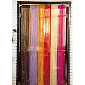 abordables Décoration de vacances-1 pièces 100cm * 200cm moustiquaire frange gland rideau chaîne étincelle rideaux chambre rideaux chambre décor diviseur porte fenêtre décor
