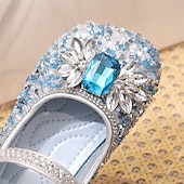 cheap Accessories-Frozen Cinderella Princess Elsa Mary Jane Shoes Girls&#039; Movie Cosplay Sequins Halloween Silver Rosy Pink Shoes Halloween Carnival Masquerade Polyester Plastics World Book Day Costumes