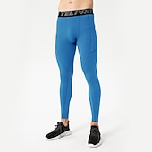 cheap Men&#039;s Shorts, Tights &amp; Pants-Men&#039;s Compression Pants Running Tights Leggings with Phone Pocket Base Layer Athletic Winter Spandex Breathable Quick Dry Sweat wicking Power Flex Fitness Gym Workout Running Skinny Sportswear