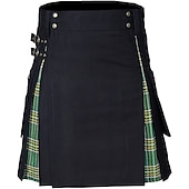 levne Spodní části-Retro Punk a gotika Skotské užitkové kilty Ren Faire Pánské Keltské Plesová maškaráda Večírek Dospělé Sukně