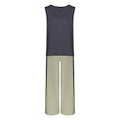 billiga Loungewear till damer-loungeset för kvinnor 3-delade sweatsuitdräkter mjuk väst långärmad kofta med öppen framsida topp hög midja byxor hemkläder