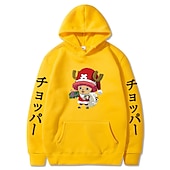 economico Grafica di personaggi di cartoni animati e film-One Piece Tony Tony Chopper Felpa con cappuccio Anime Cartone animato Manga Tasca frontale Grafica Per Da coppia Per uomo Per donna Per adulto Stampa a caldo