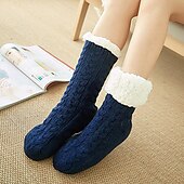 economico calzini da casa-calzini in maglia push per donna uomo, calzini caldi morbidi e soffici calzini spessi e comodi calzini invernali natalizi per donna 6 o 5 paia