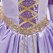 ieftine Costume pentru fete-DinBasme Prințesă Rochie de fete cu flori Costum de petrecere tematică Cosplay for Fete Pentru copii Carnaval Mascaradă Săptămâna Cărții Invitat la nunta Ținute pentru evenimente școlare