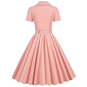 levne Šaty-Retro 50. léta Vintage šaty Koktejlky Houpací šaty Flare šaty Maškarní kostým Dámské Plesová maškaráda Večírek loučení se svobodou nevěsty Dospělé Šaty Šaty pro návrat domů