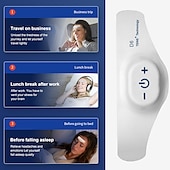 abordables Appareils de massage corporels-Masseur électrique pour soulagement des maux de tête - Aide au sommeil par microcourant pour insomnie et migraine instrument de thérapie de décompression