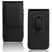 cheap Universal Phone Bags-Leather Phone Belt Case 7.2/6.5/6.2/5.2&#039;&#039; Waist Bag Magnetic Vertical Phone Case for iPhone 14 Pro Max 13 12 11 Pouch Cover Belt Clip