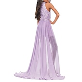 cheap Flower Girl Dresses-Jumpsuits Sweep / Brush Train Flower Girl Dress Pageant &amp; Performance Frozen Elsa Juniors Cute Prom Dress Chiffon with Draping Elegant Sparkle &amp; Shine Fit 3-16 Years dress to impress