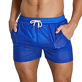 abordables shorts de baño para hombre-Hombre Pantalones de Surf Pantalones de Natación Boxers de Natación Pantalones cortos de playa Correa Cintura elástica Plano Transpirable Secado rápido Corto Casual Diario Festivos Elegante Sensual