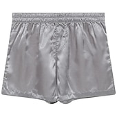 billiga Sov botten-Herr Vardagsklädsel Pyjamasshorts Slät Ledigt Komfort Hem Dagligen Säng Polyester Andningsfunktion Mjuk Elastisk midja Vår Sommar Ljusrosa Svart