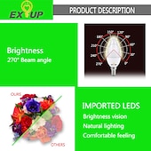 Недорогие Светодиодные лампы-свечи-5 шт. 6 W LED лампы в форме свечи 450 lm E14 C37 12 Светодиодные бусины SMD 2835 Тёплый белый Холодный белый 220-240 V / RoHs / CE