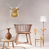 baratos Candeeiros de Parede de Embutir-Lâmpadas de parede led arandelas origami cabeça de veado decorativo led branco latão preto fosco alumínio luz de parede para quarto de crianças sala de estar quarto sala de estudo escritório 110-240 v
