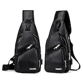 levne Pánské tašky-hnědá kožená crossbody kabelka s několika kapsami na zip pro muže